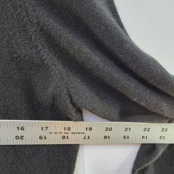 Charter Club 2-PLY 100% Cashmere Black Classic Turtleneck Sweater Size L - Picture 7 of 7